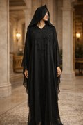 Abaya Dubaï Chauve-Souris Perlée – Voile Intégré