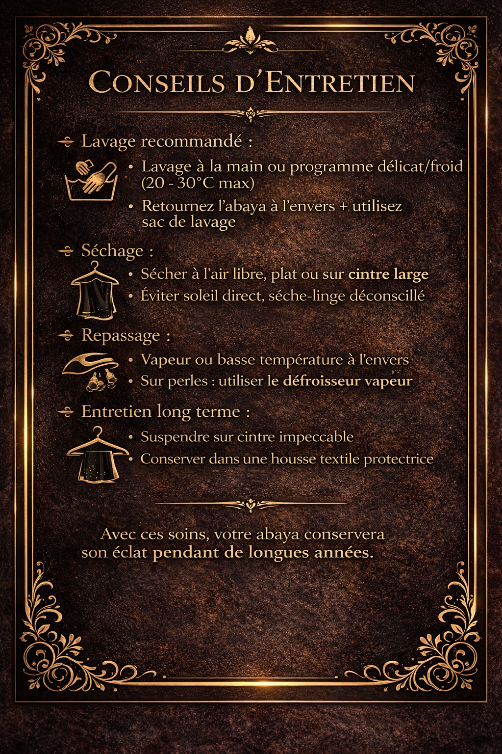 Abaya Dubaï Prestige – Fleurs noir Perlées & Médaillon Élégance